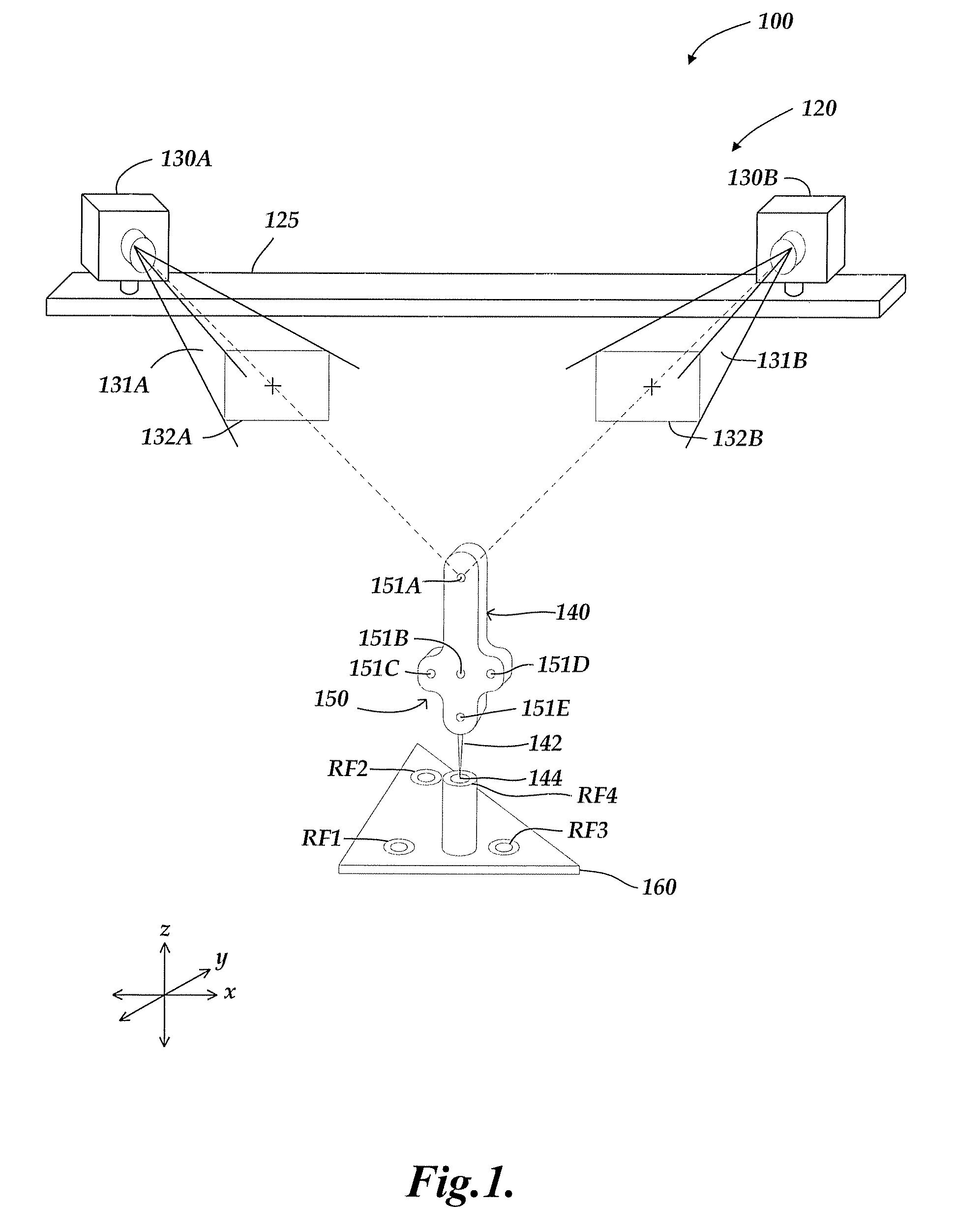 Global calibration for stereo vision probe