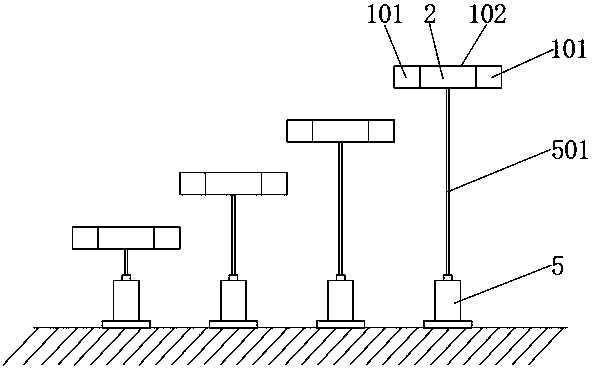 Step type soilless culture device and culture method