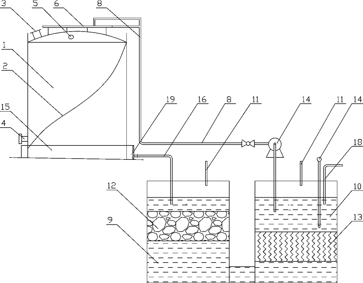 Circulating spraying cooling system for vertical type methyl alcohol storage tank