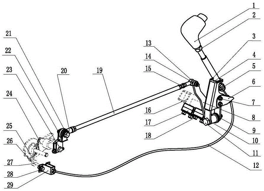 All-terrain vehicle comprehensive shift mechanism