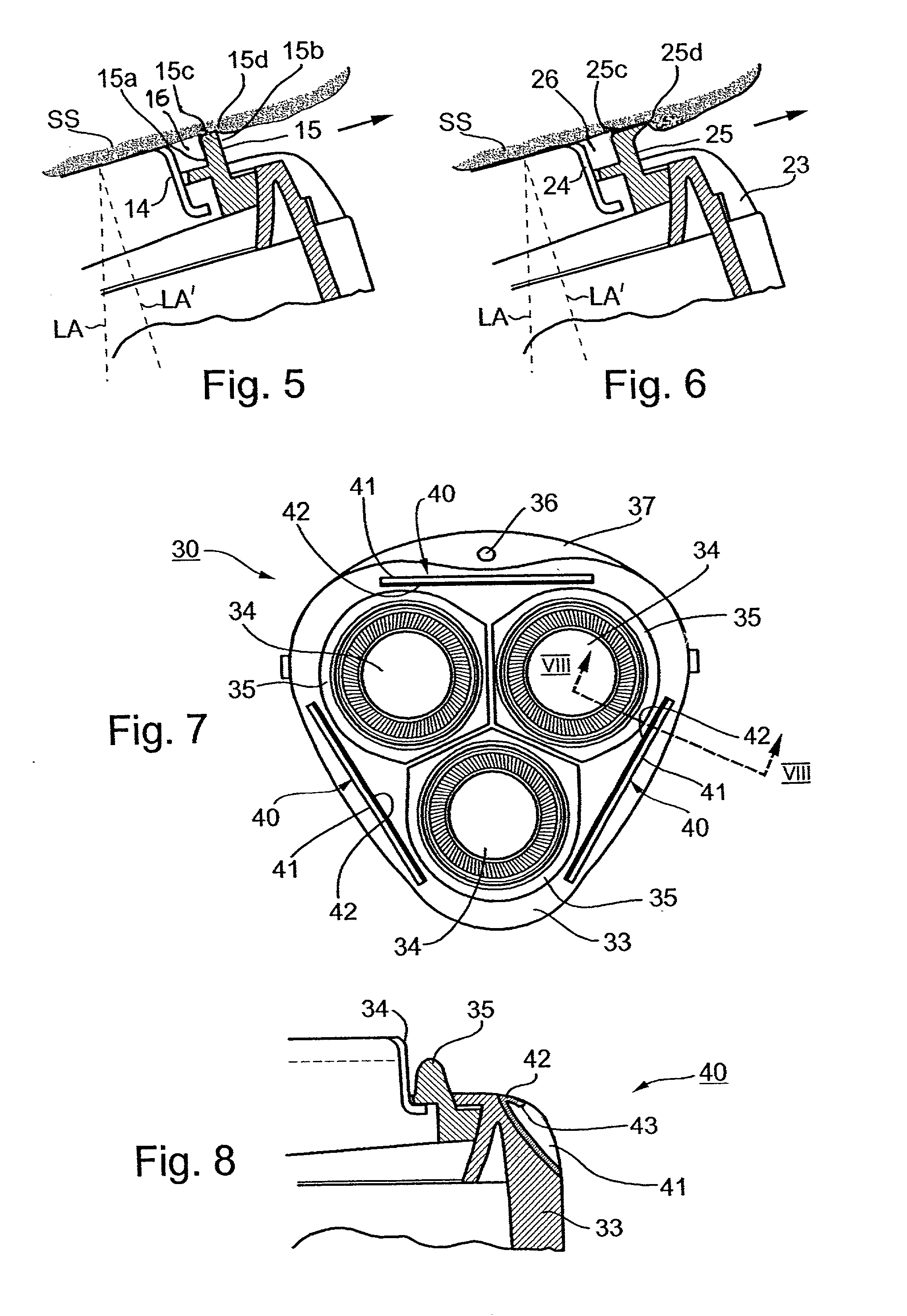 Shaving apparatus particularly useful for wet shaving with an electrical shaver