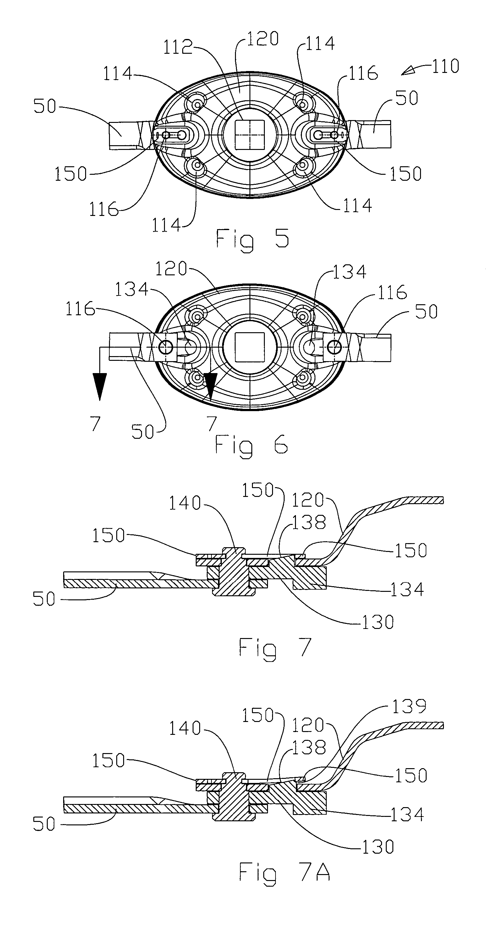 Pivotal knife mounting arrangement