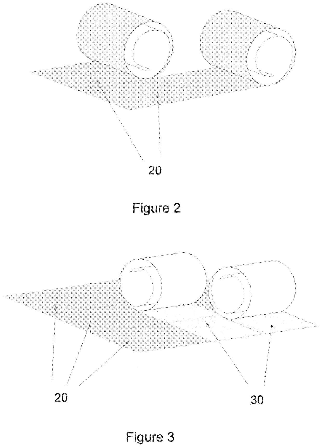 LED screen or illumination means with a flexible film structure