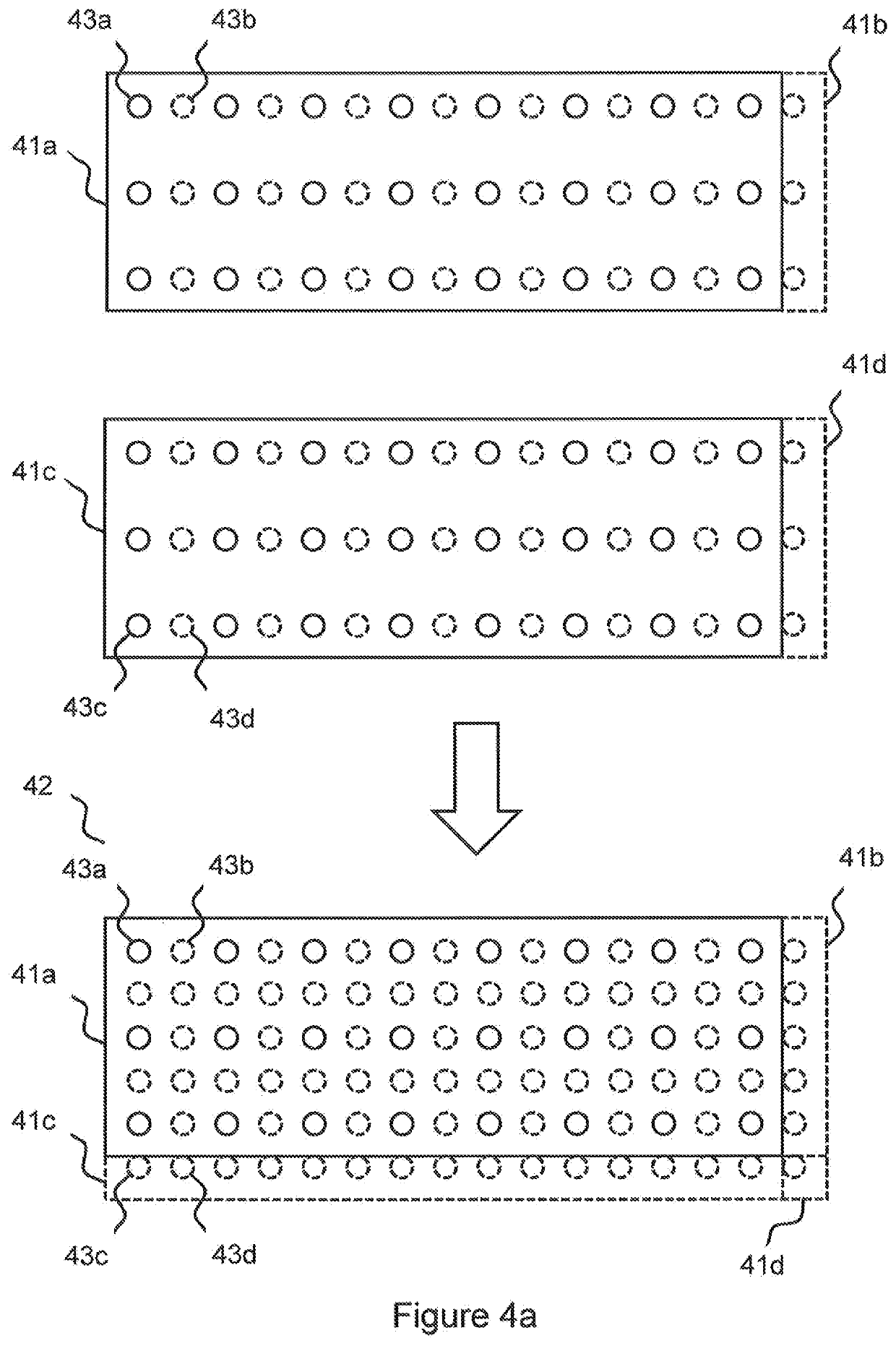 LED screen or illumination means with a flexible film structure