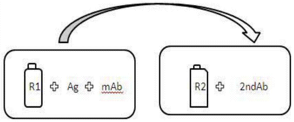 Ultrasensitive latex-enhanced immunoturbidimetric detection reagent and its detection method and application