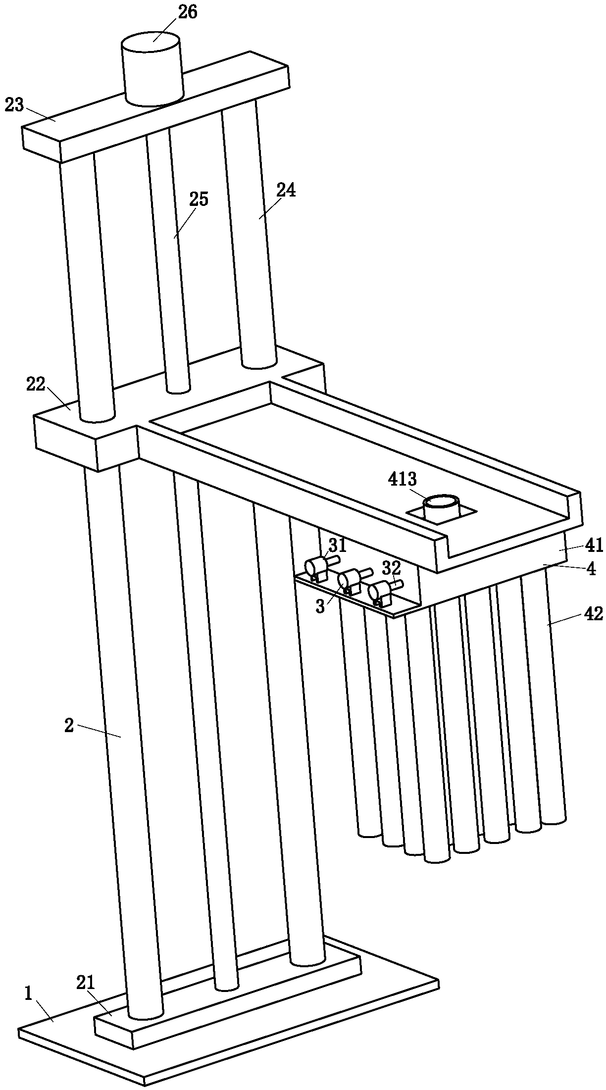 Pipeline cleaning device for chemical heat exchanger