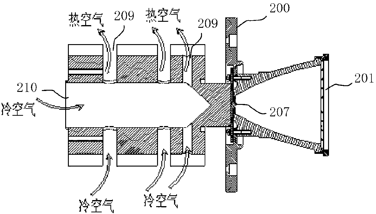 LED searchlight for ship