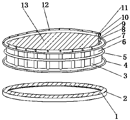 Combined type locking washer