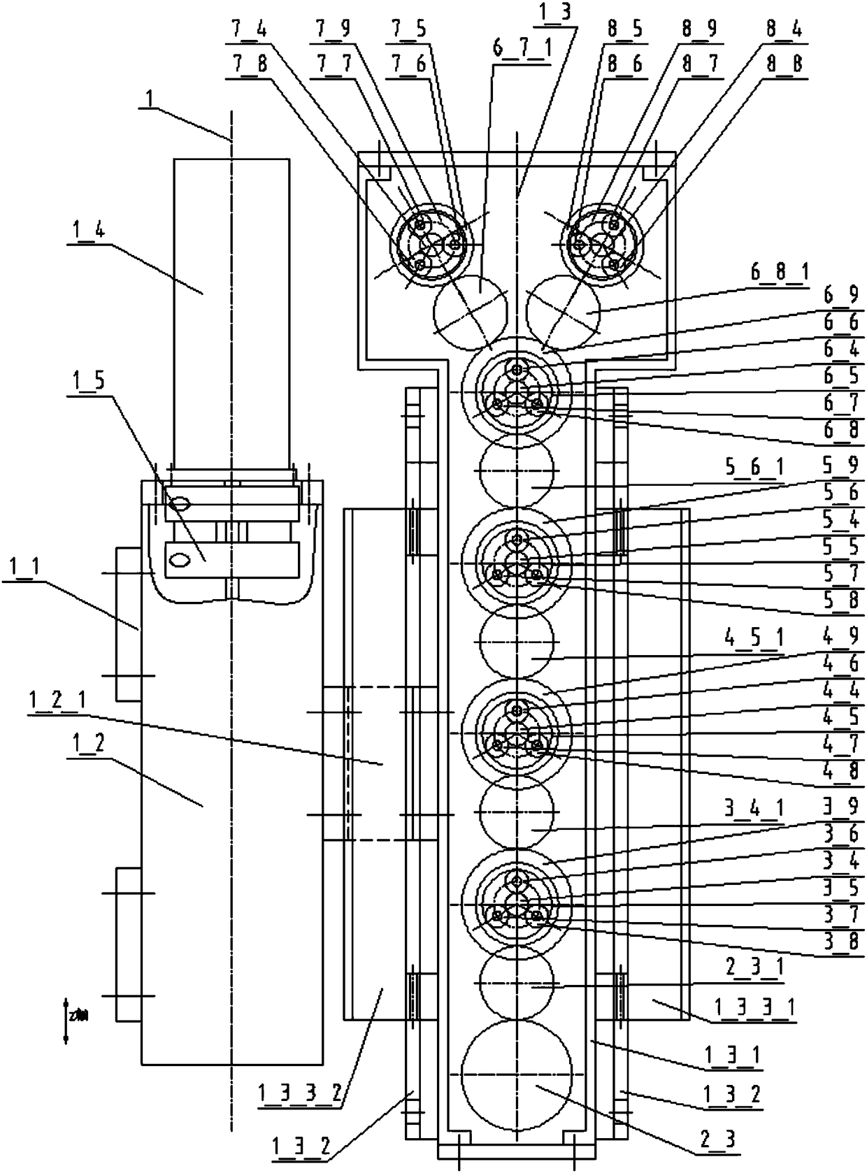 Mechanical decoupling single-hole surgery robot rapid replacement mechanism with prismatic joint