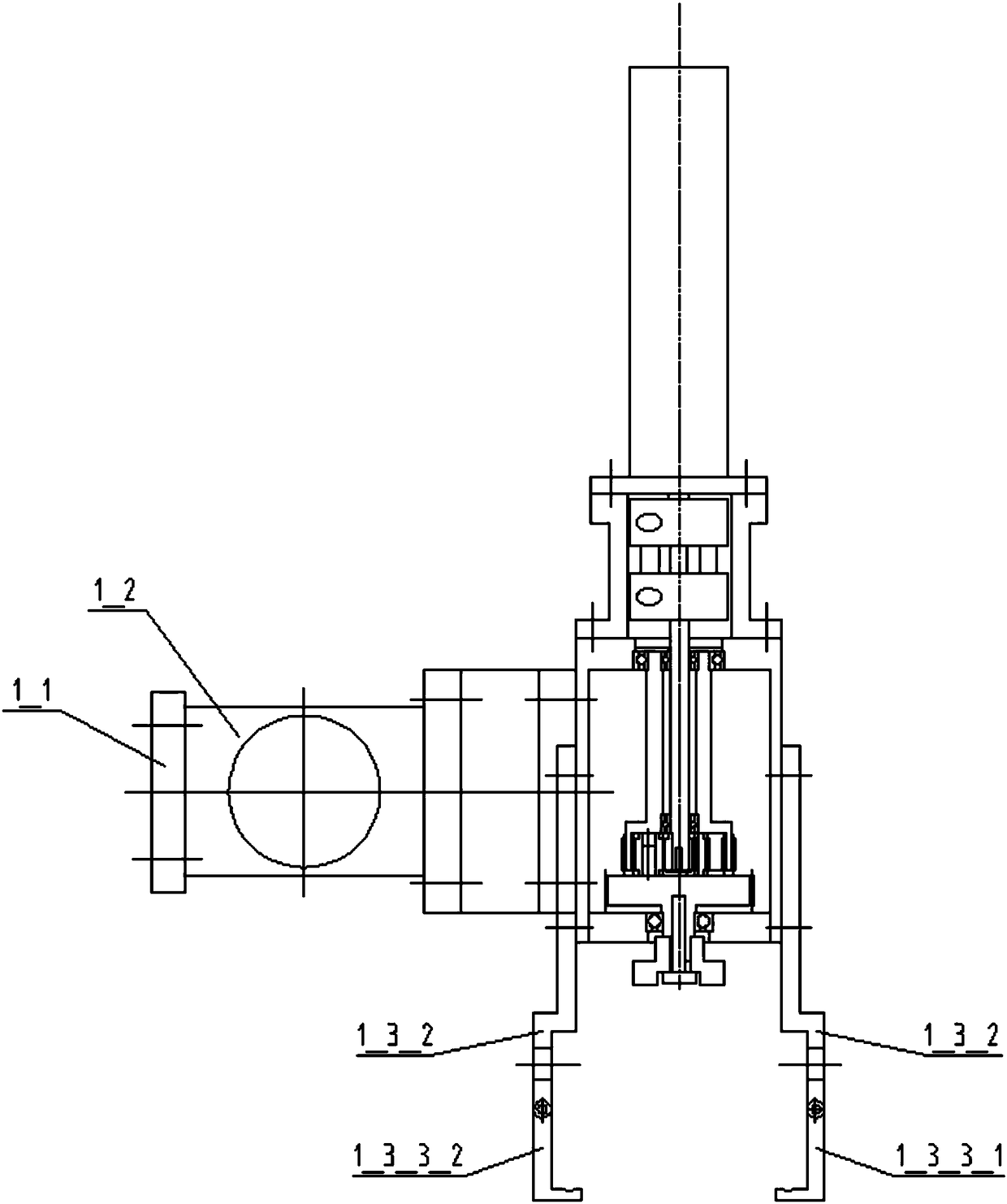 Mechanical decoupling single-hole surgery robot rapid replacement mechanism with prismatic joint