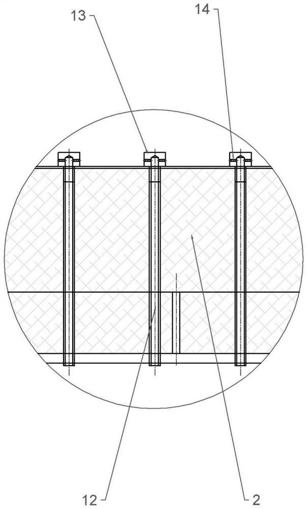 In-furnace heat adjusting system for horizontal high-temperature kiln