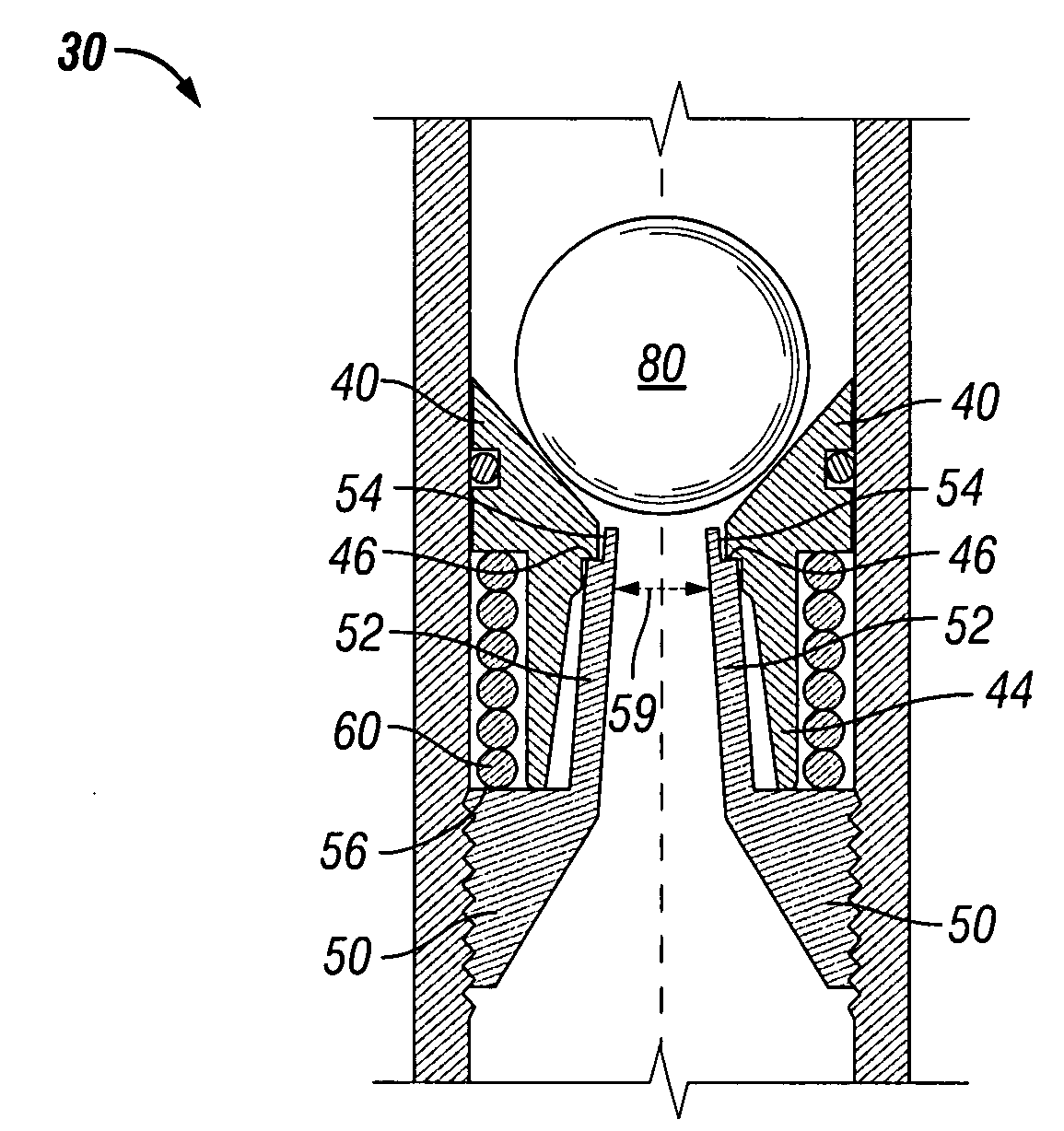 Reusable ball seat having ball support member