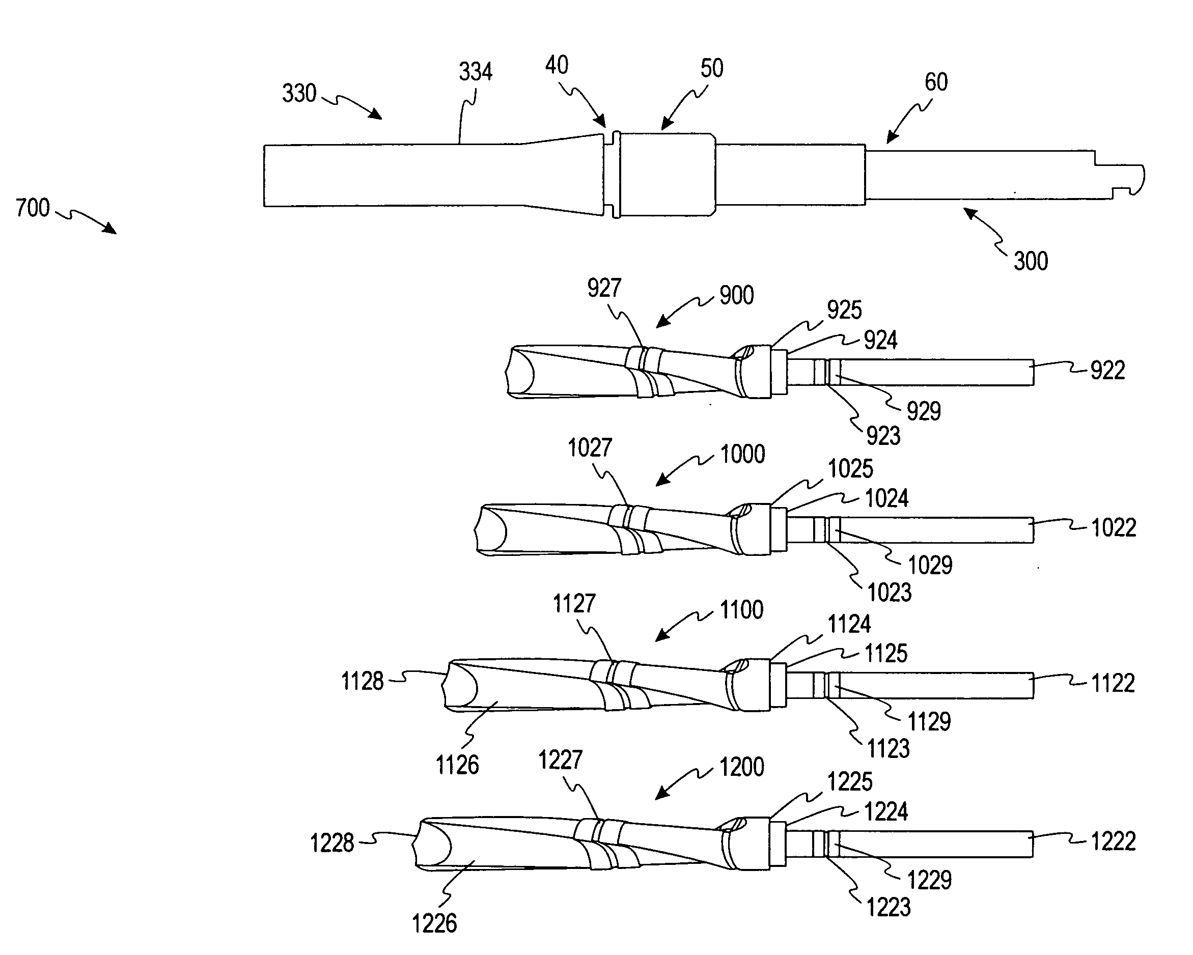 Drill bit assembly for bone tissue including depth limiting feature