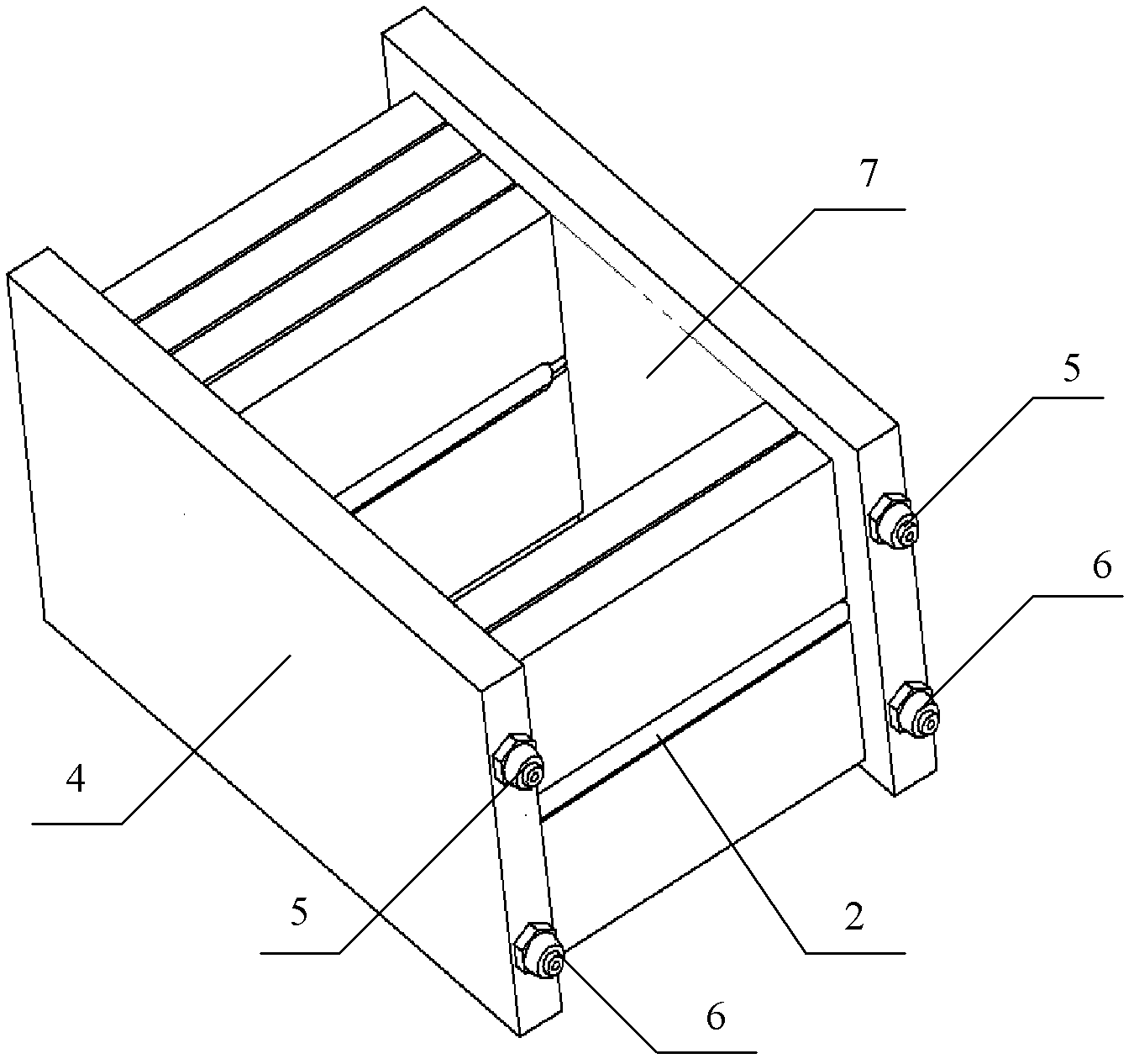 Airborne phased array radar antenna radiating device