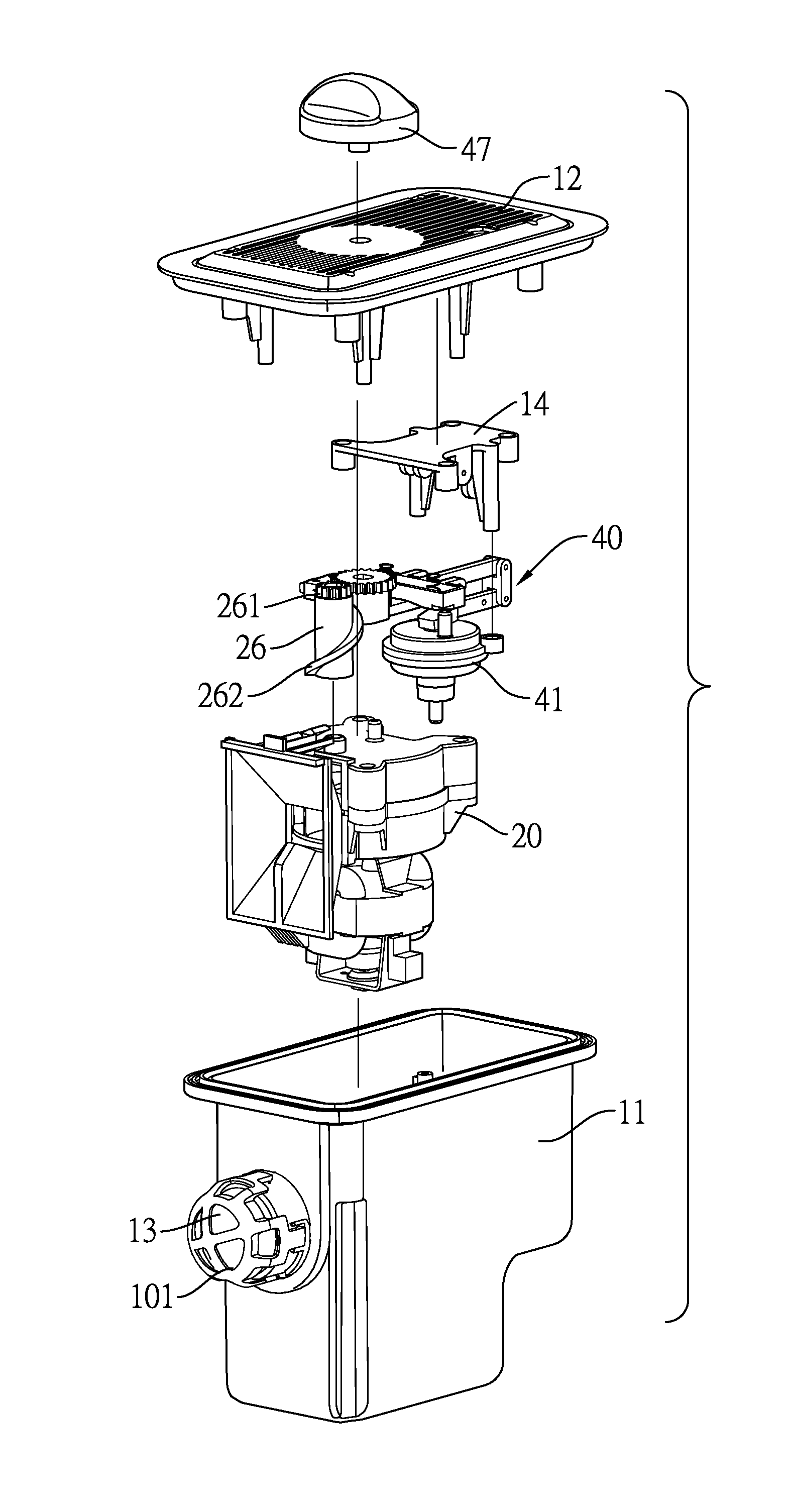 Air pump with internal automatic controller