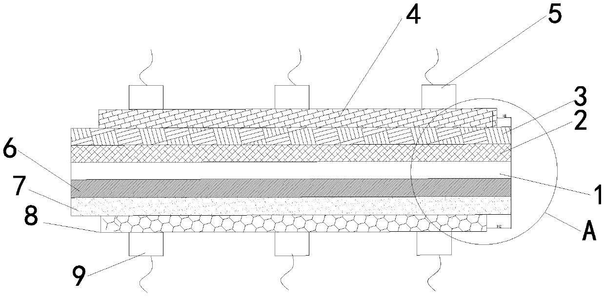 A heterojunction solar cell