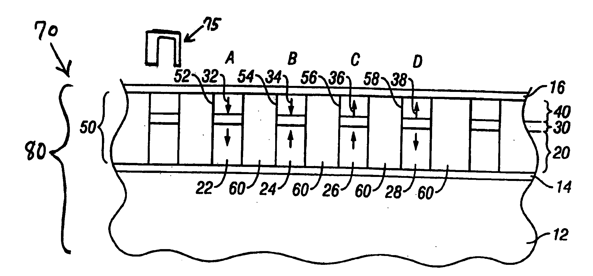 Single-pass recording of multilevel patterned media