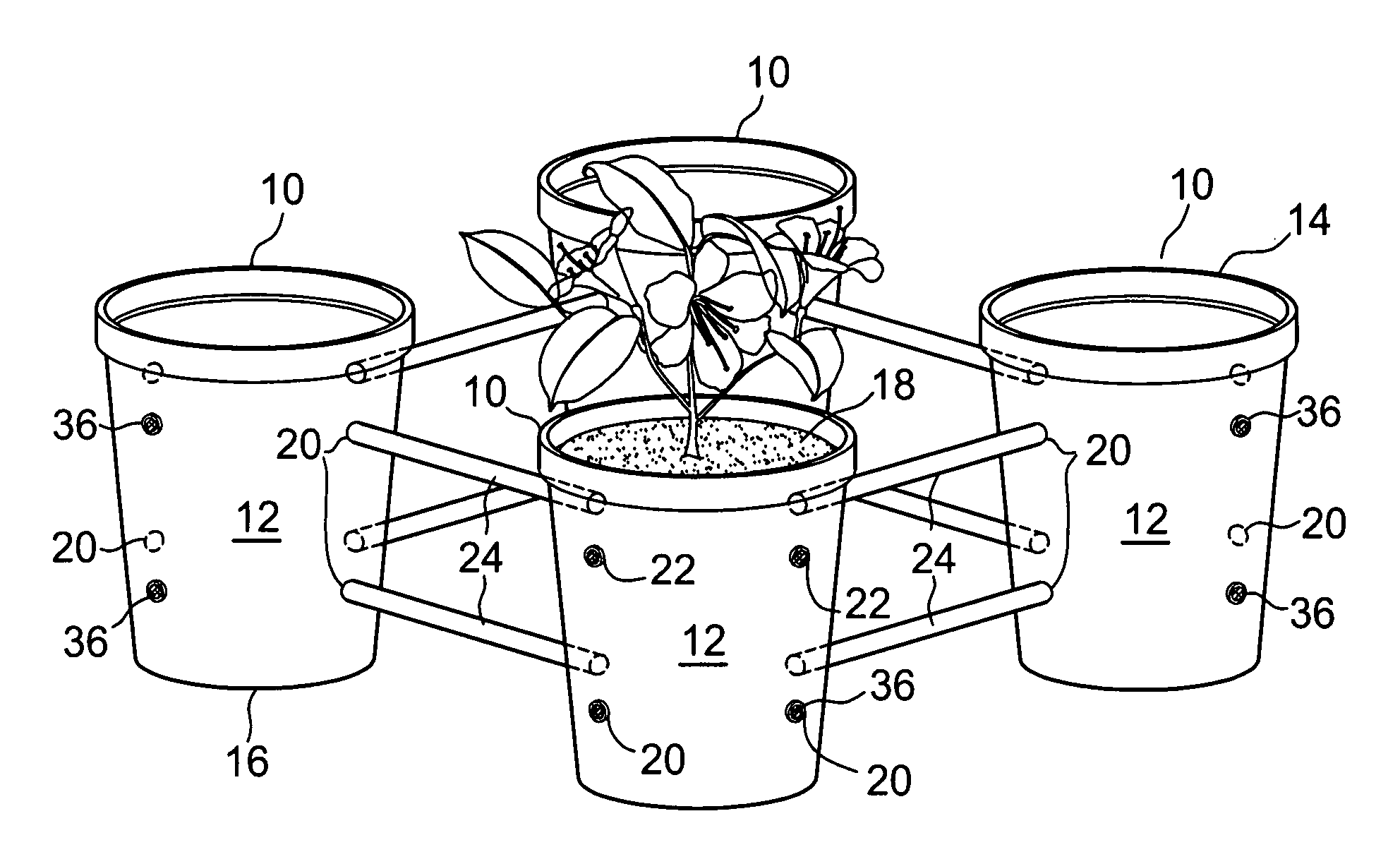 Conservation plant pot