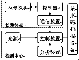 Portable Raman spectrum measuring device and system for quickly detecting article