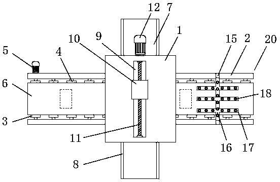 Large-size parcel sorting device used for logistics sorting