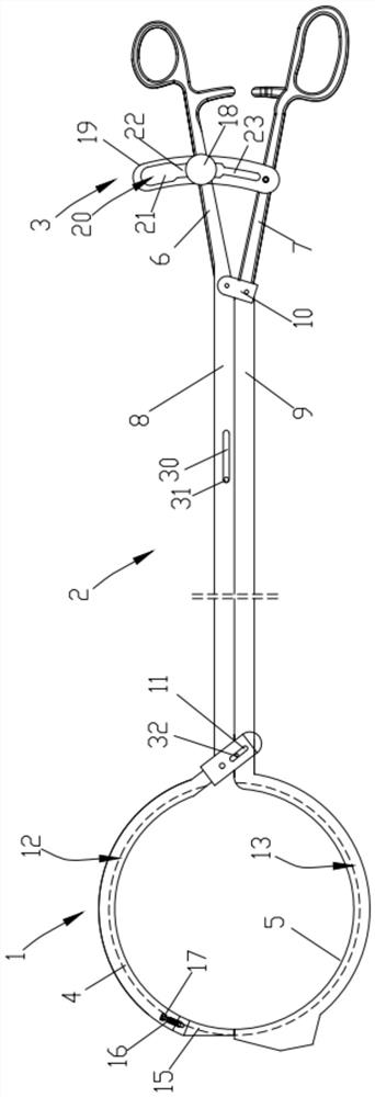 Anastomosis hooping cylinder clip applier