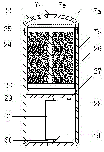 Active water purifier with decontamination function and manufacturing method thereof