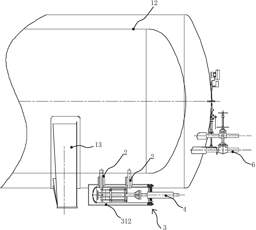 LNG liquid adding system