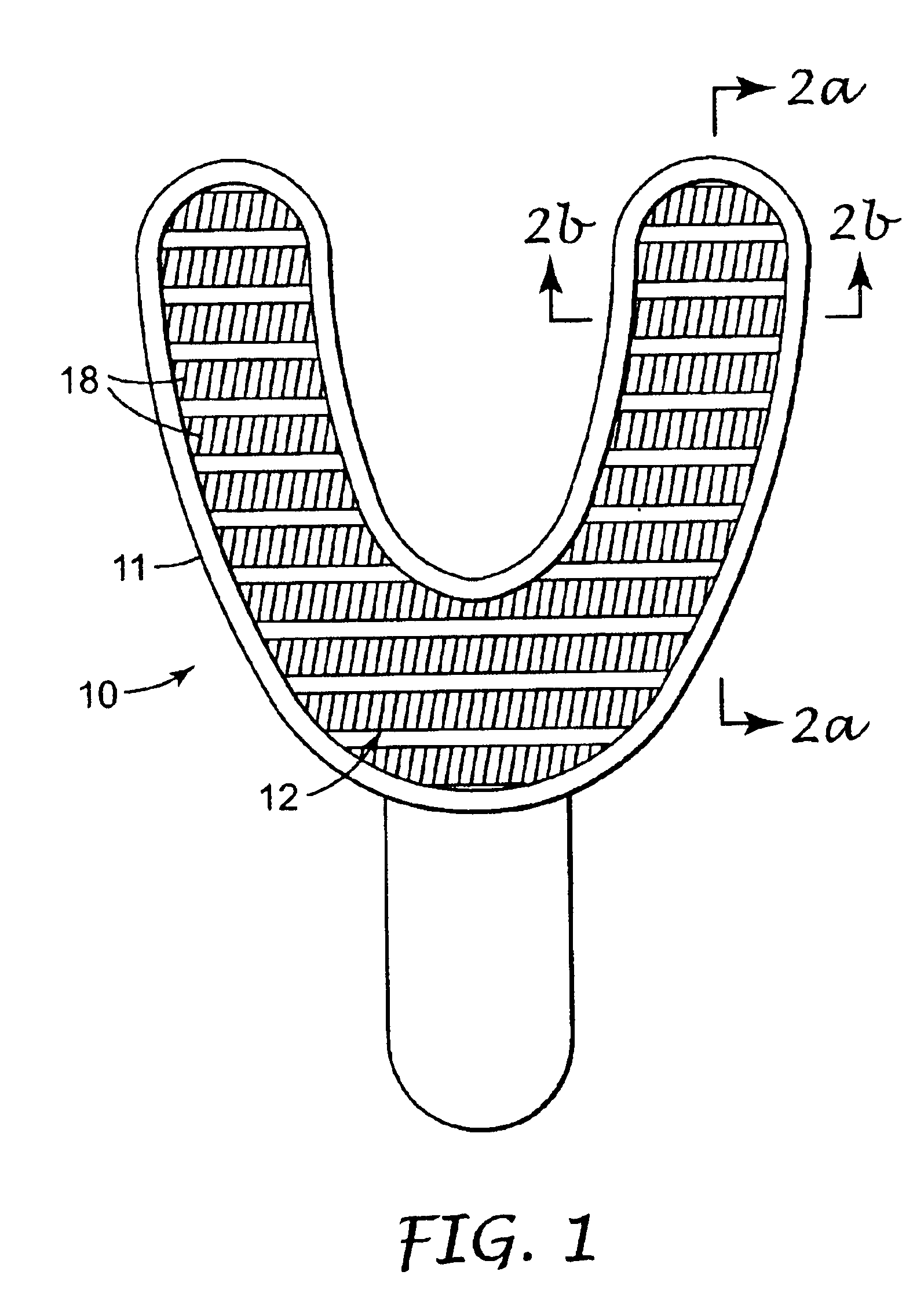 Dental impression tray with impression material retainer