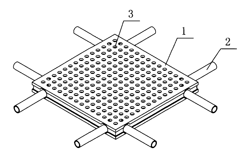 Modularized accumulated water drainage device for drainage and backfill layers of same layer