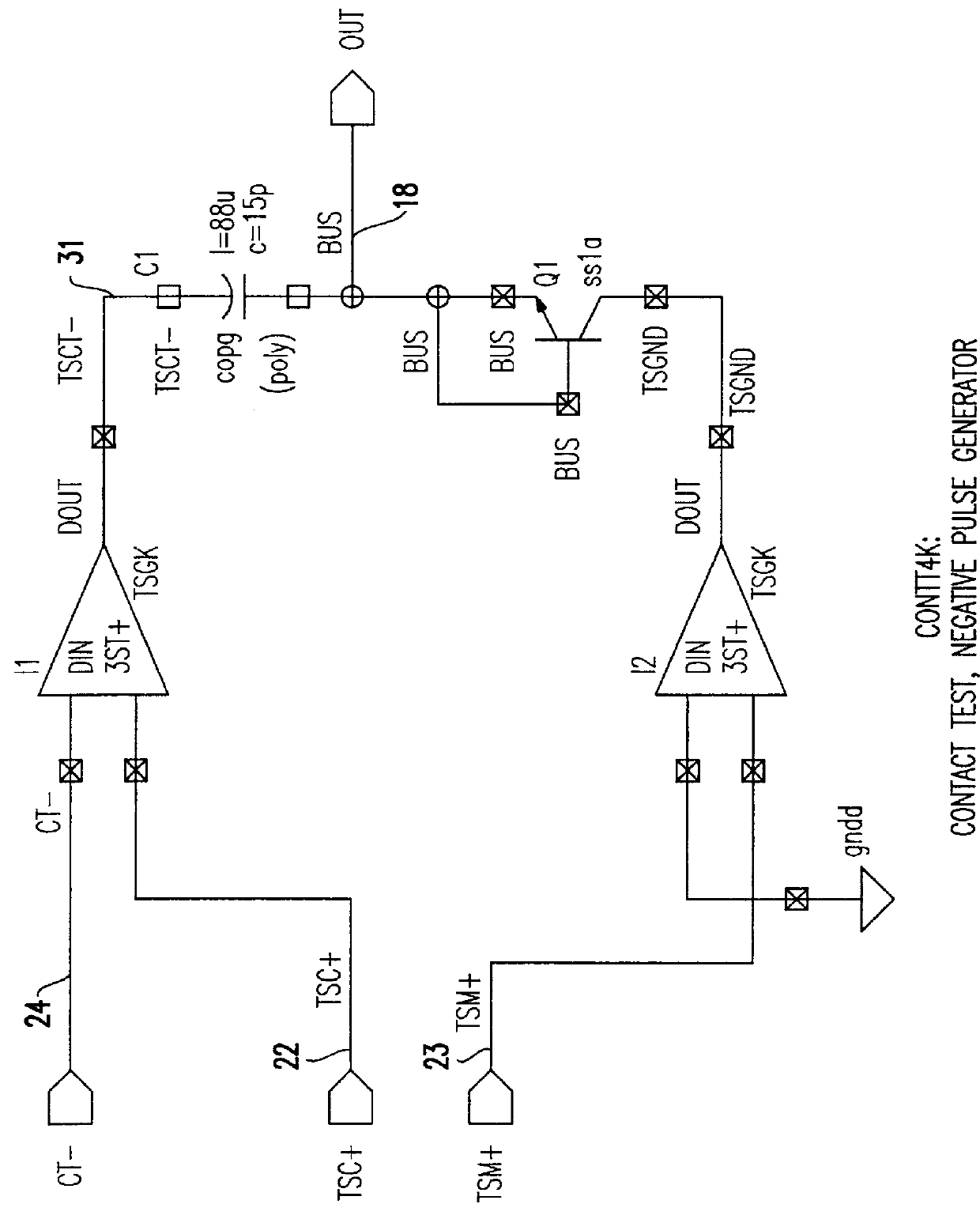 Contact test circuit