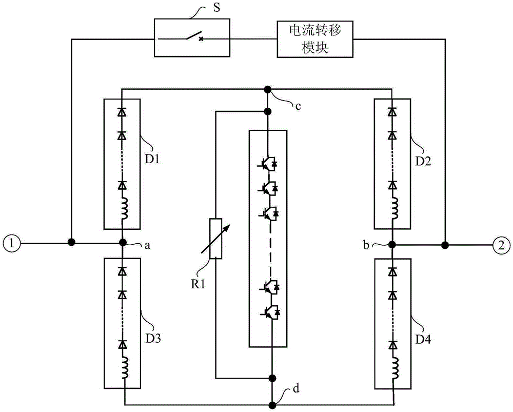 High-voltage DC breaker and control method thereof