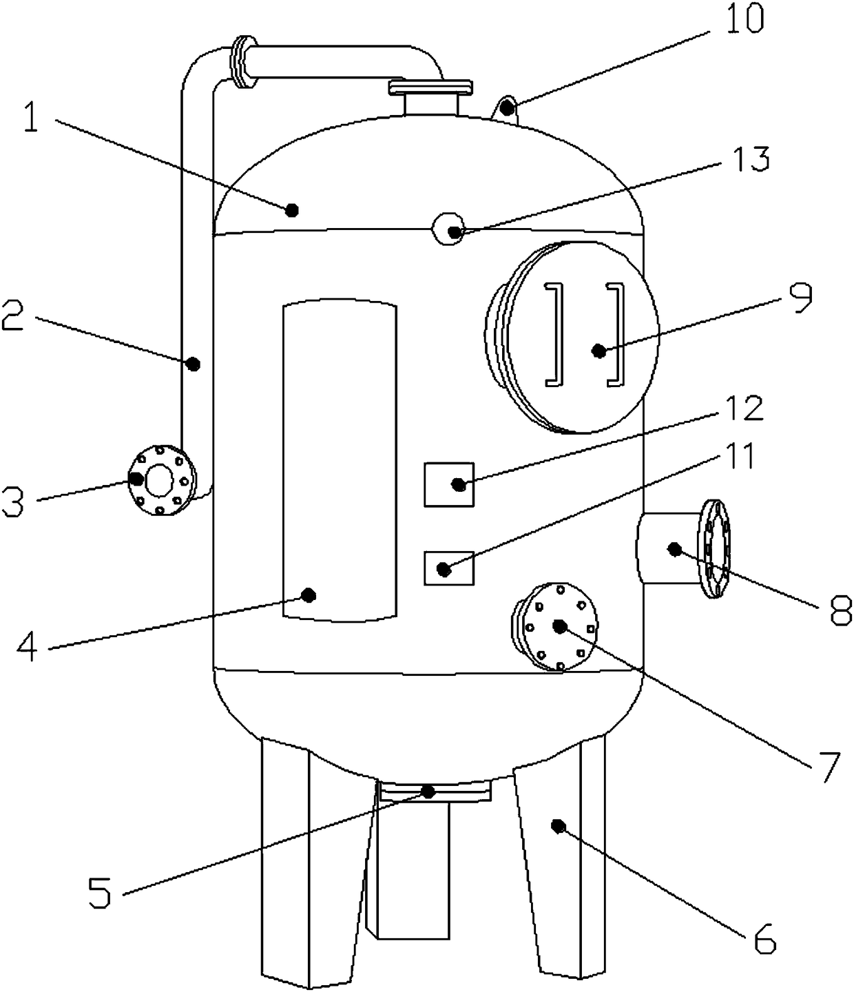 Automatic filter core cleaning device for petroleum exploitation