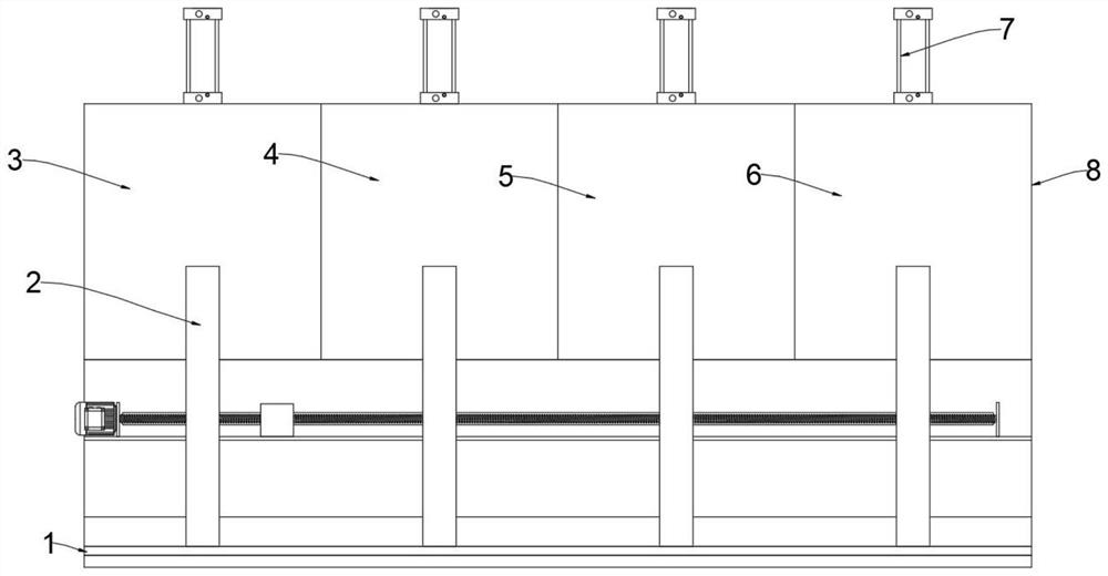 Hot bending forming device for vehicle-mounted glass processing and processing method thereof