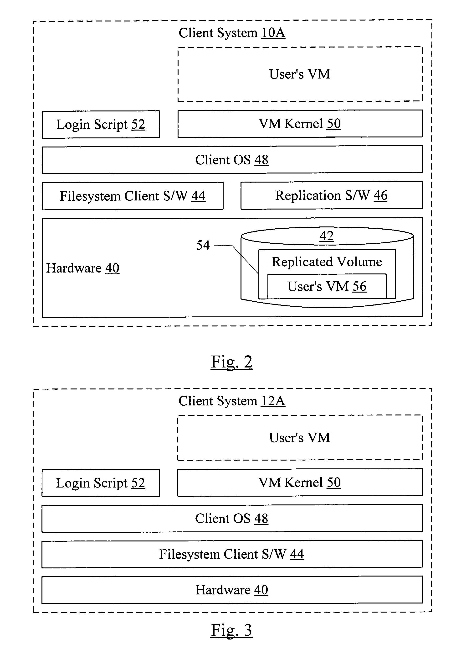 Central administration and maintenance of workstations using virtual machines, network filesystems, and replication