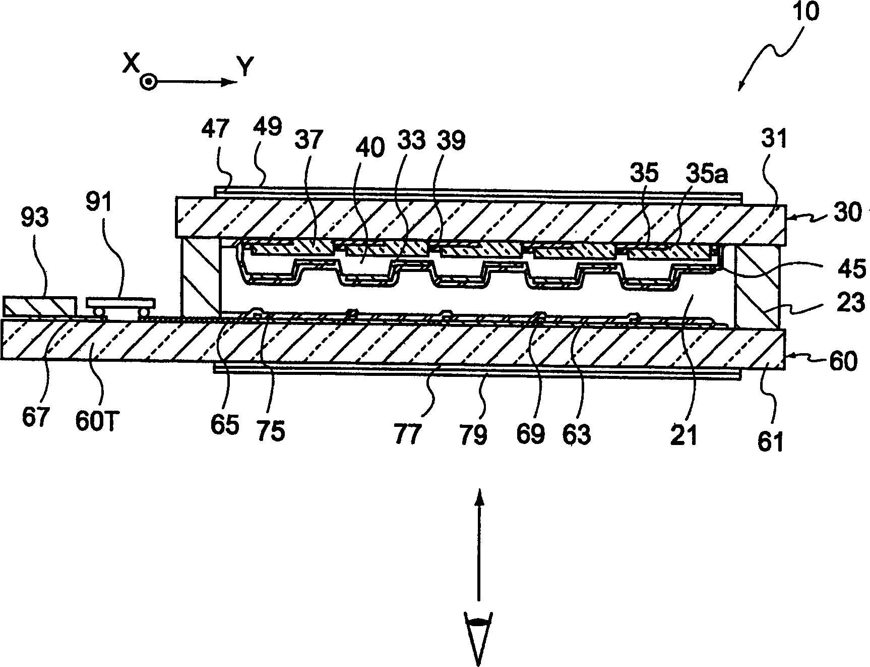 Liquid crystal display device, manufacturing method and electronic apparatus