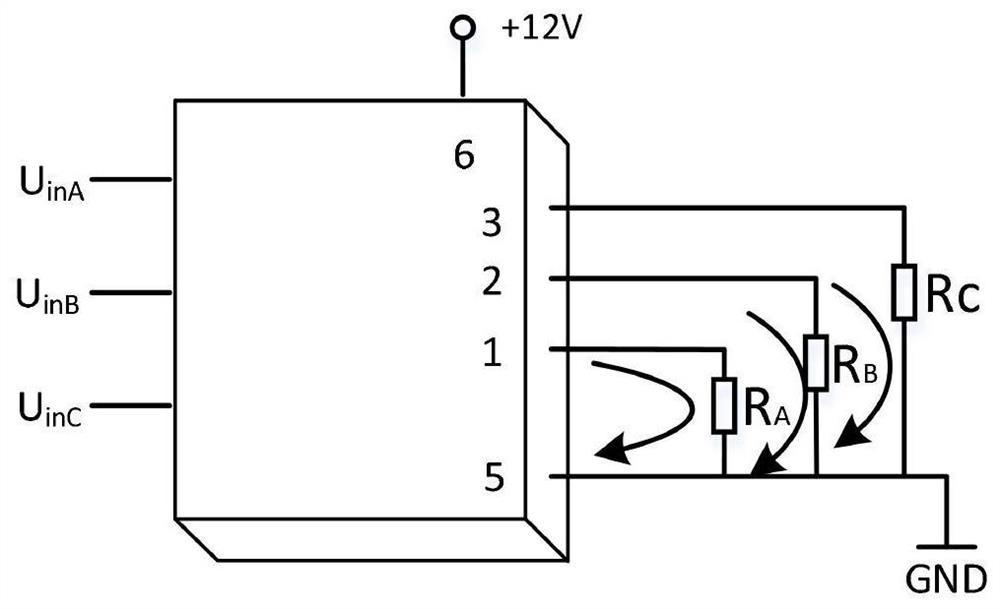 Terminal sensing system for constructing digital twin of three-phase asynchronous motor