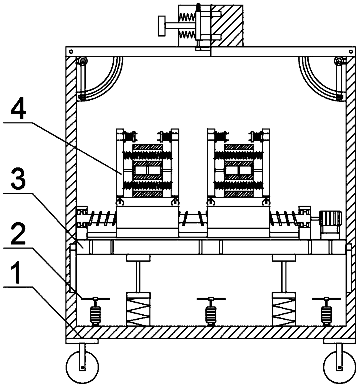 Multifunctional unmanned aerial vehicle moving undercarriage device