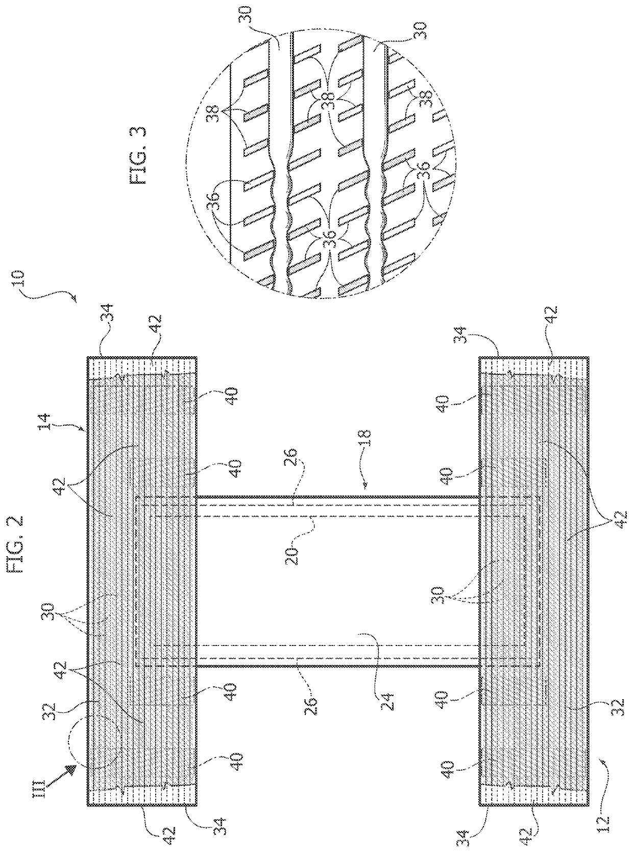 Method and apparatus for manufacturing absorbent sanitary products and an absorbent sanitary product