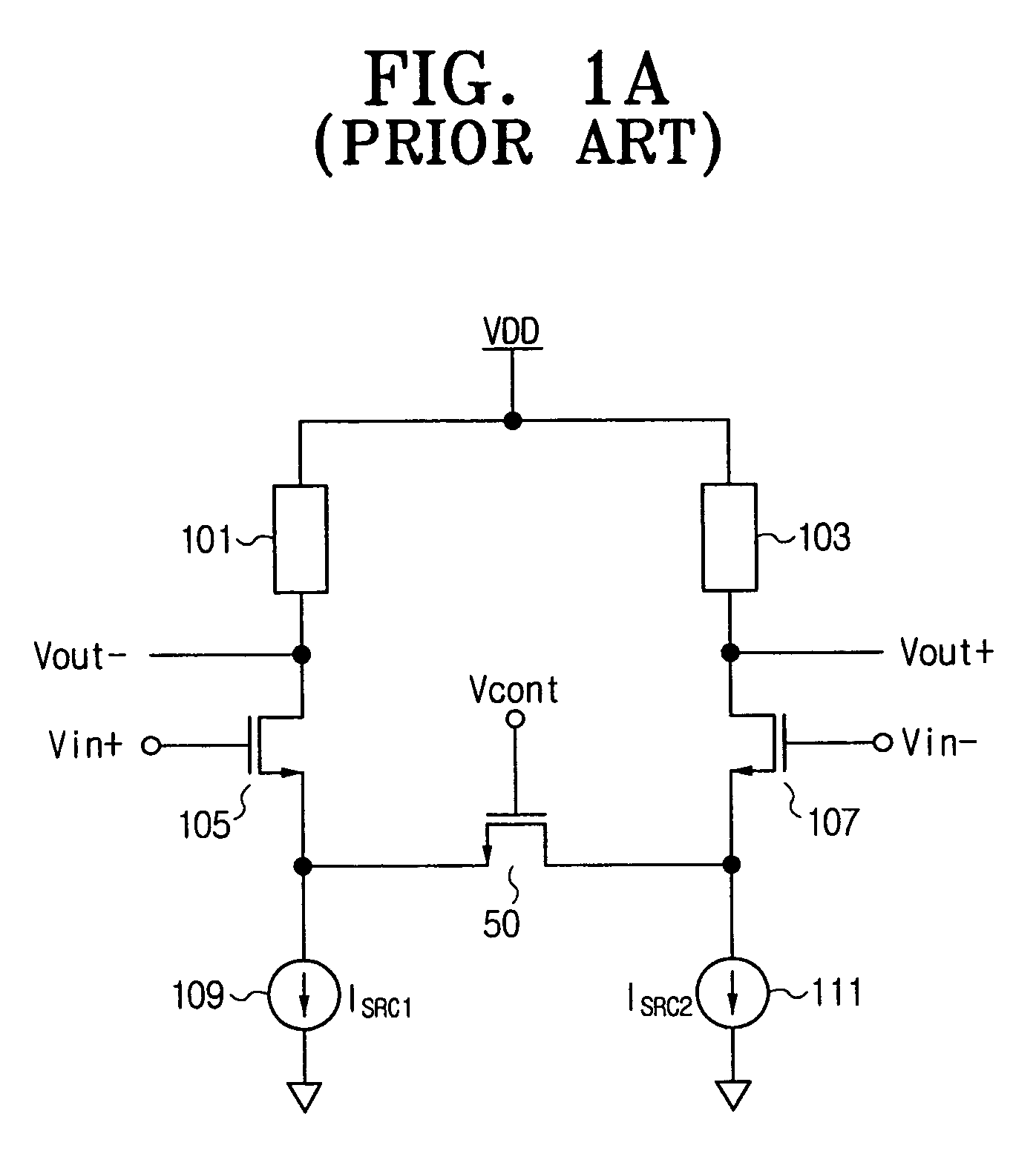 Variable gain differential amplifier, and variable degeneration impedance control device and method for use in the same