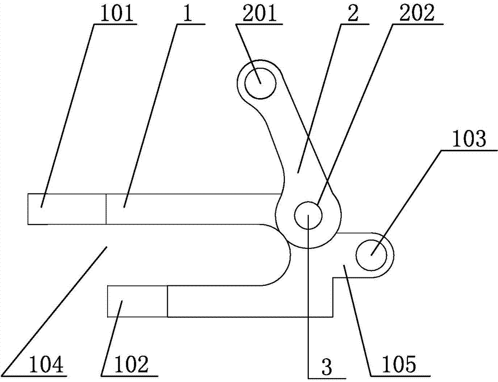 Cooperative type main turning pincer structure