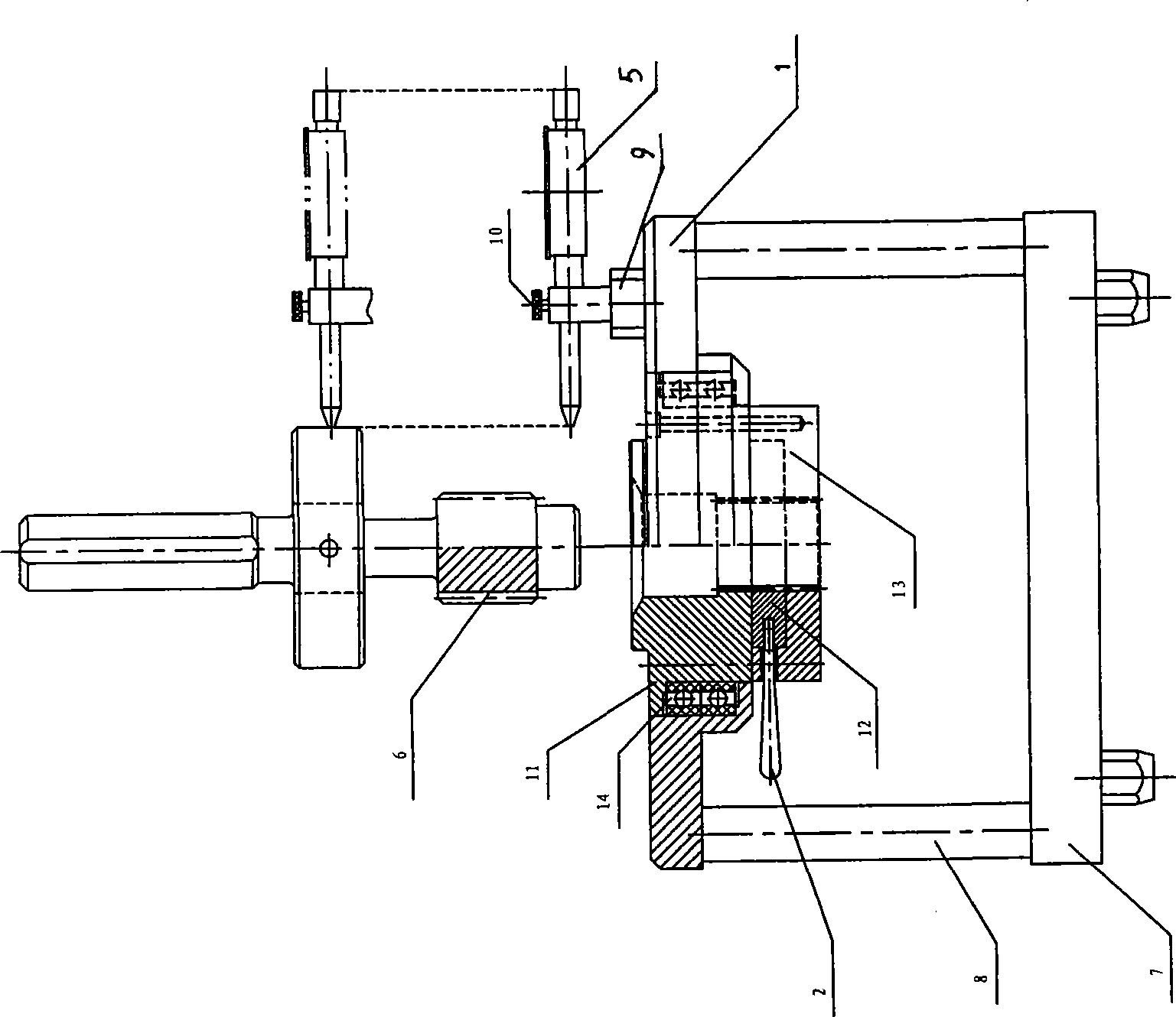 Radial pulsation measurement instrument for external spline gear ring