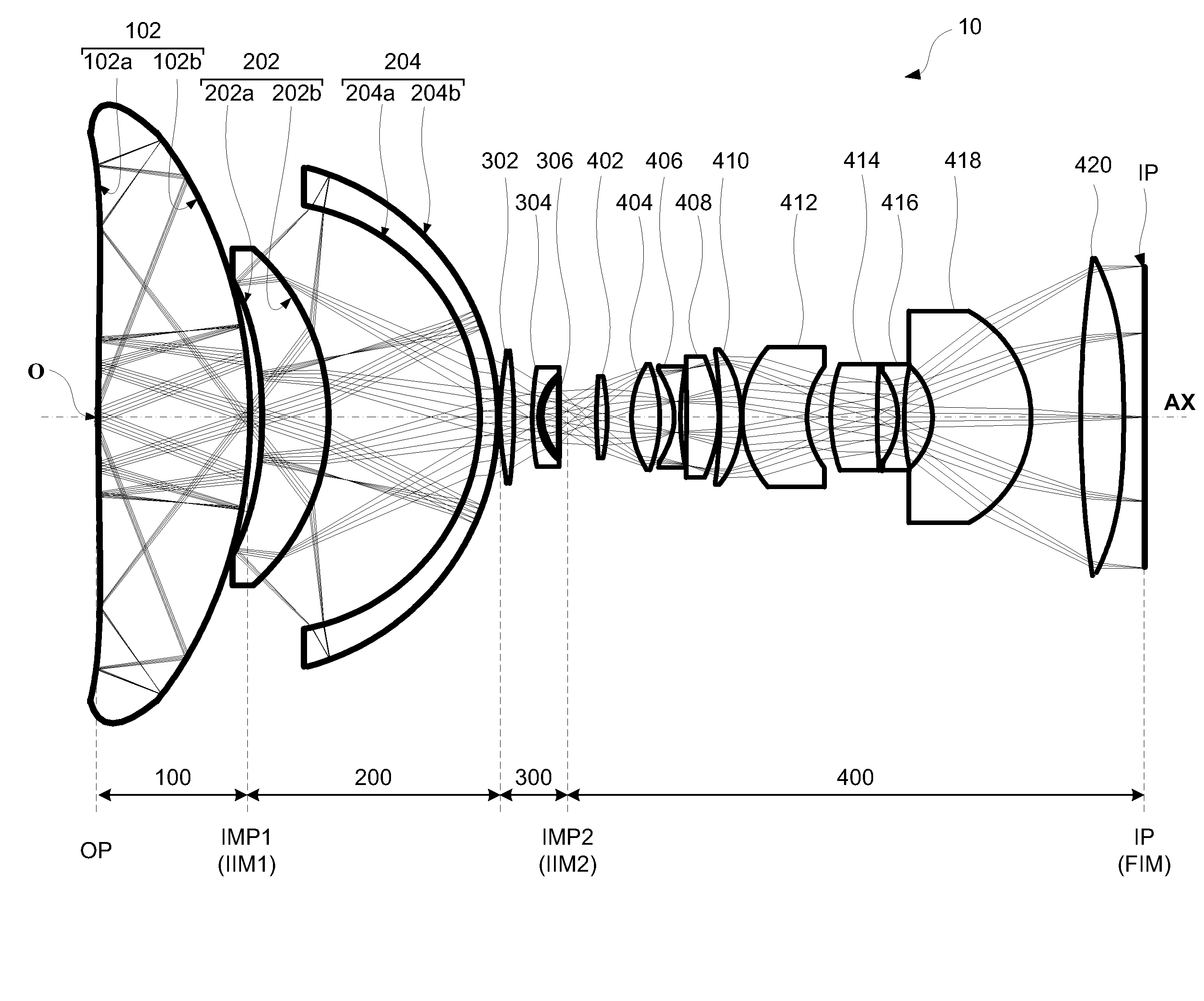 Catadioptric optical system with multi-reflection element for high numerical aperture imaging