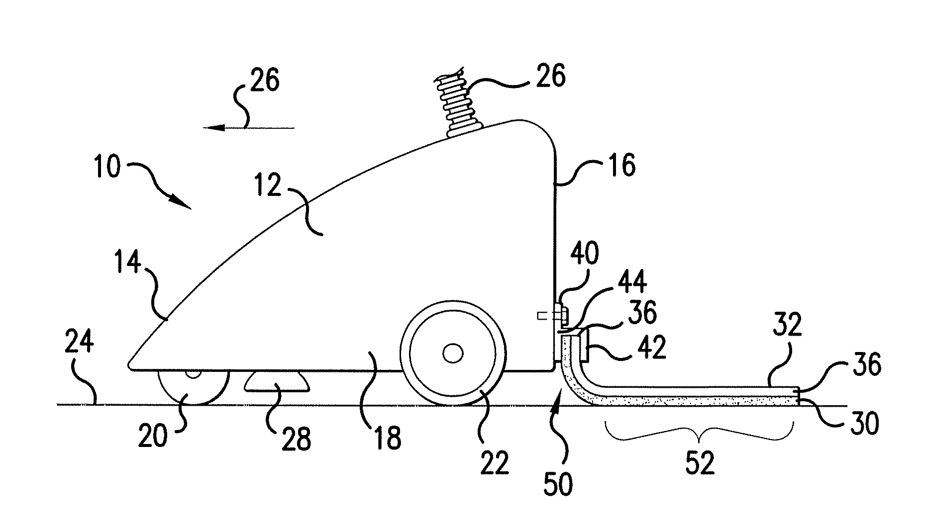 Automatic pool cleaner with flexible scrubbing panel