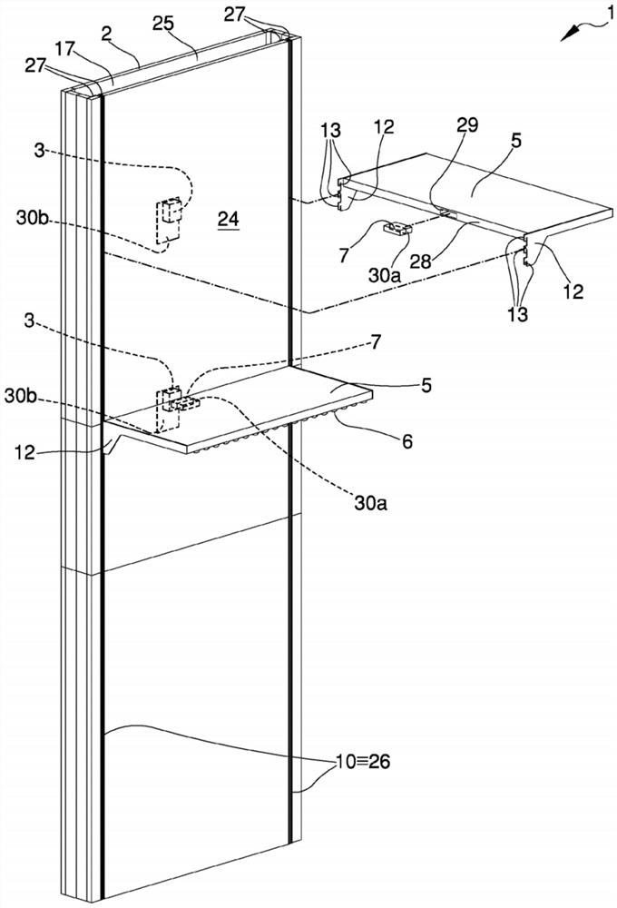 Furniture structure with lighting system