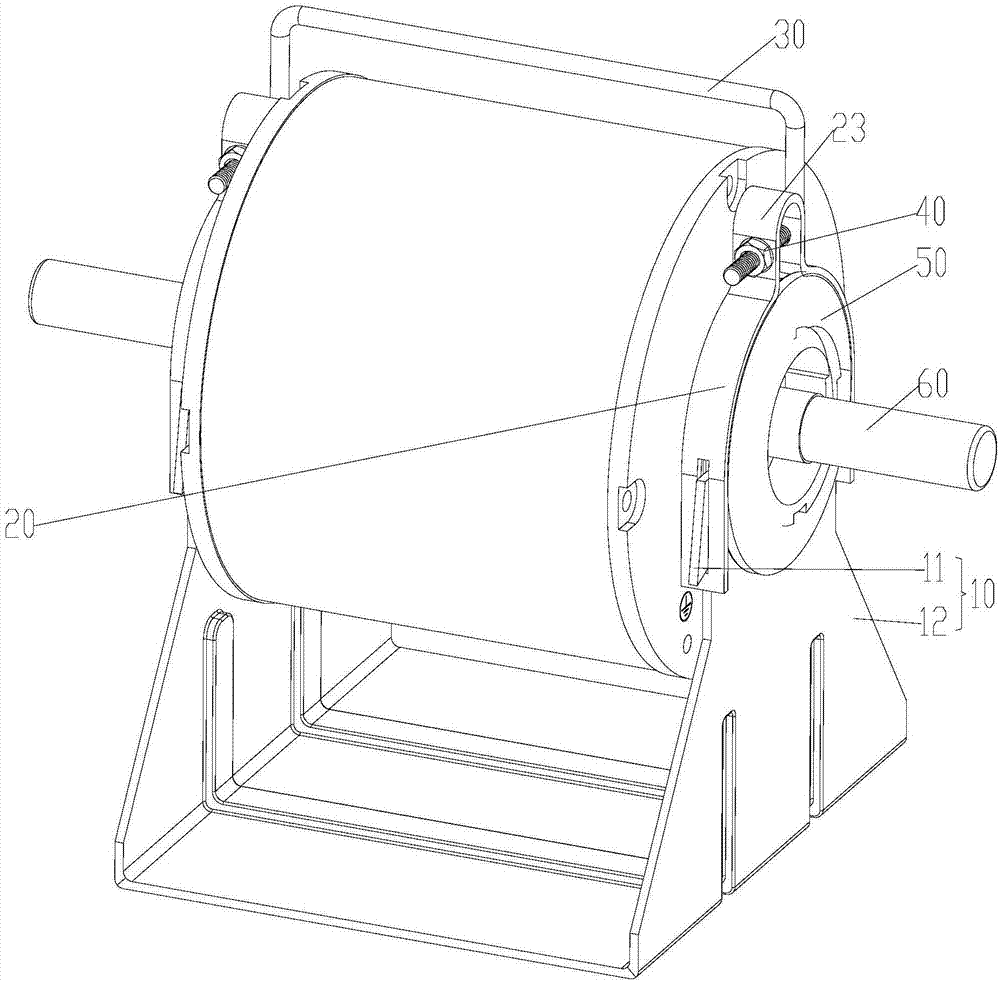 Motor fixing and locking component and motor component