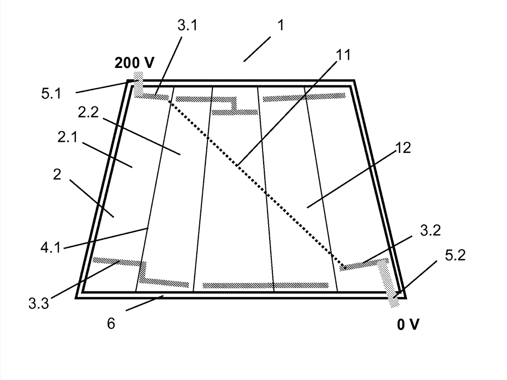 Composite pane having an electrically heatable coating