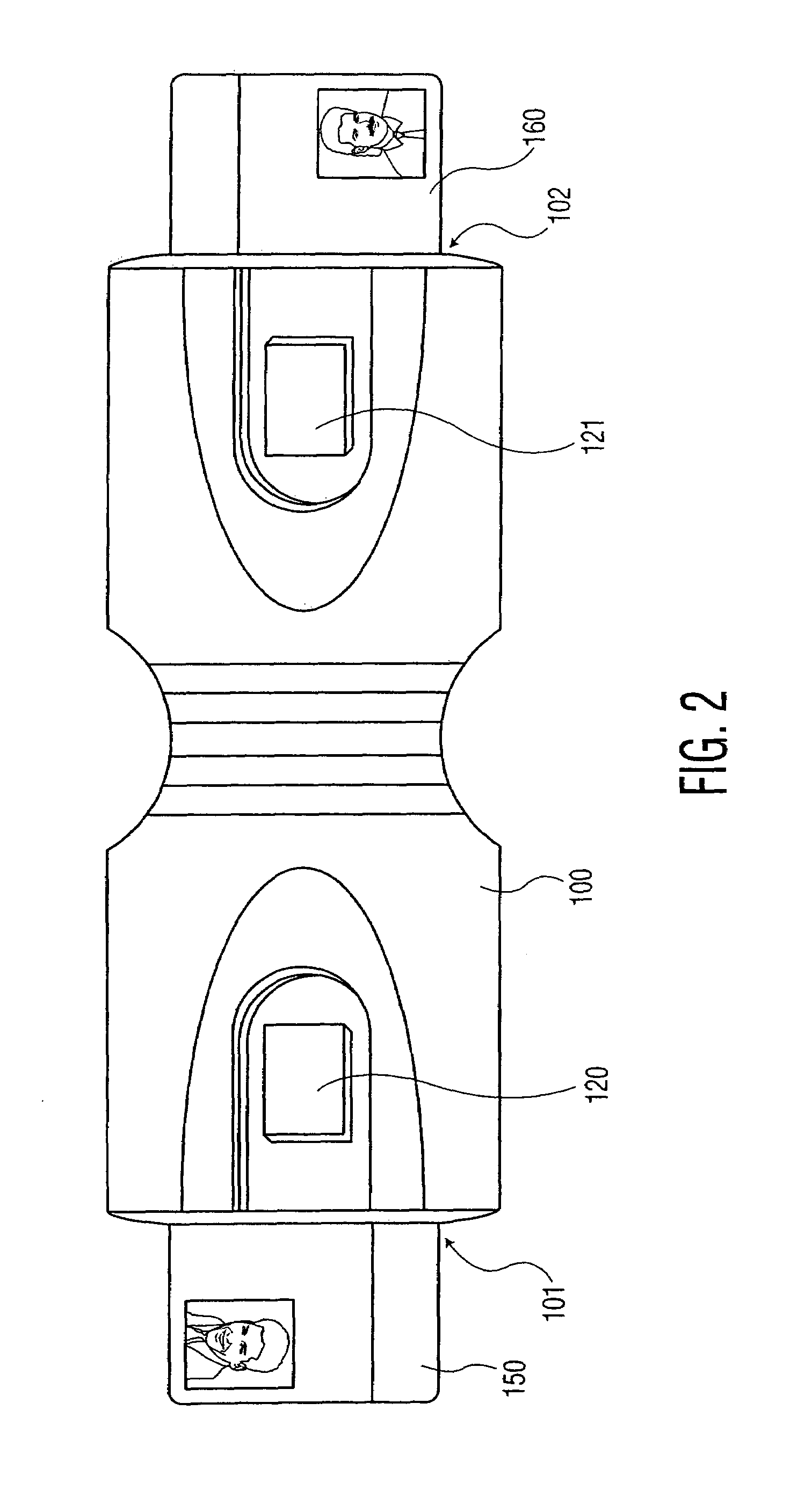 Dual-sided smart card reader