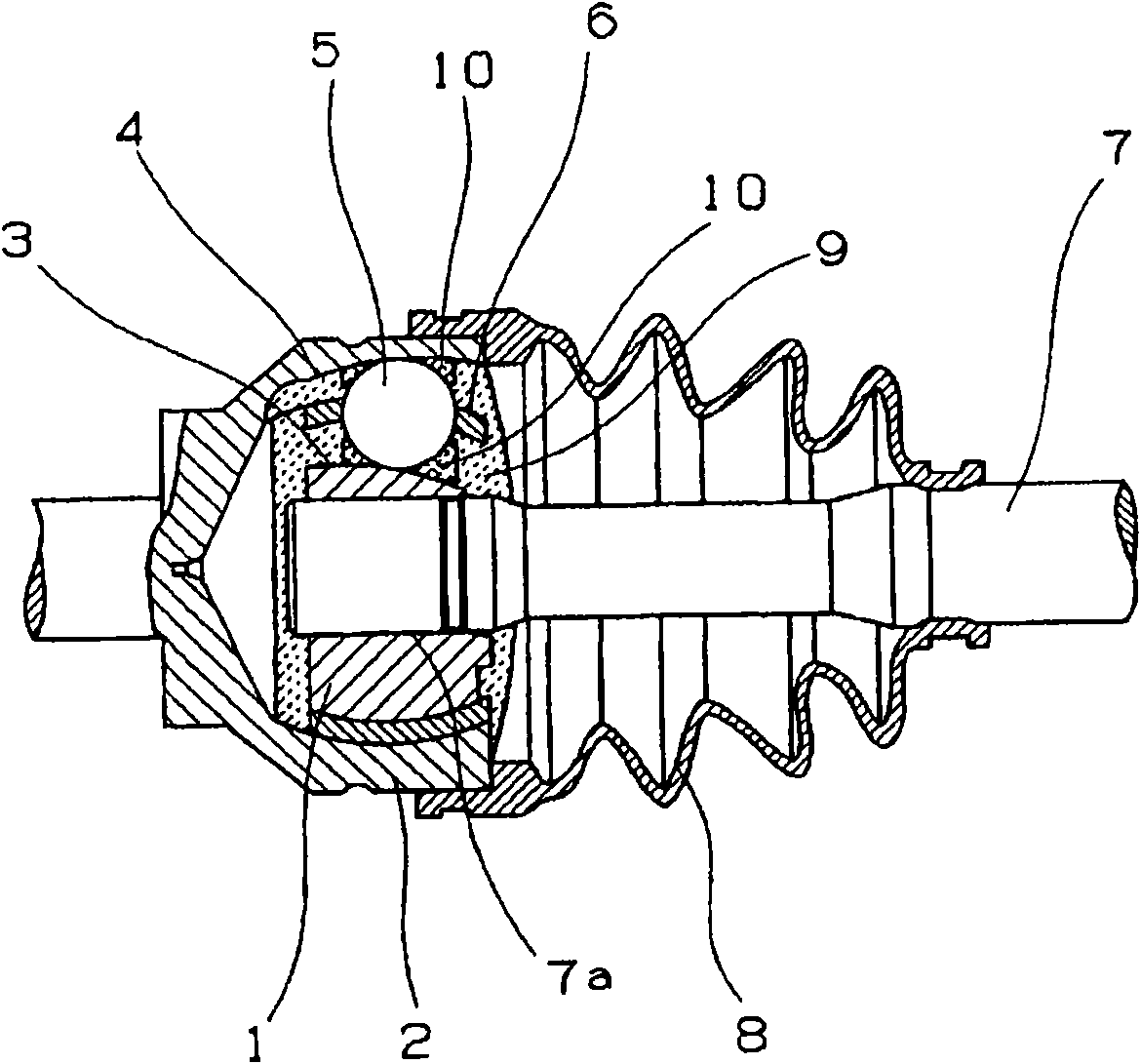 Lubricating system, bearing utilizing the system, universal joint utilizing the system, and process for production thereof