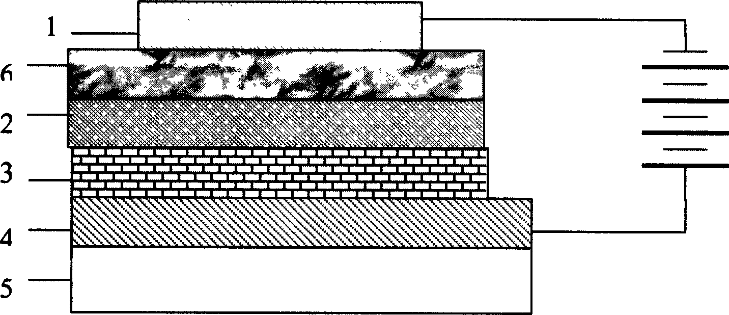 Organic/high molecular light emitting diode