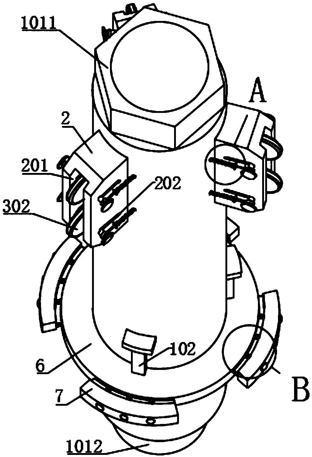 Anti-eccentric-wearing centering guide for sucker rod